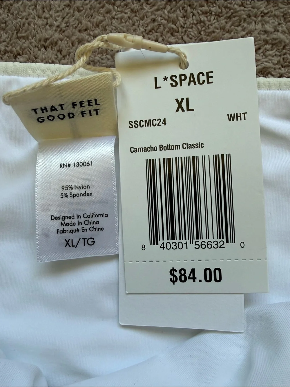 NEW - l*space x REVOLVE - SET - Missy Sunrise Seashell / Camacho Bottom - WHITE - Picture 7 of 11